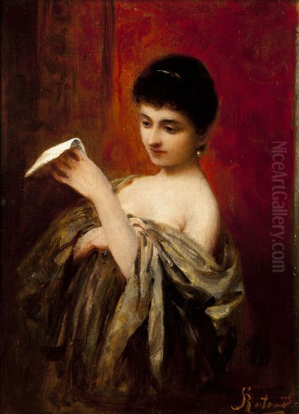 Lady with a Letter - view 1