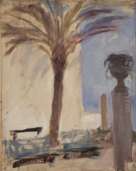 Taormina (Palms near the Hotel) - view 1