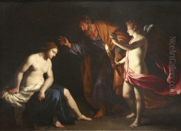 Saint Peter visits Saint Agatha in her Prison - view 1