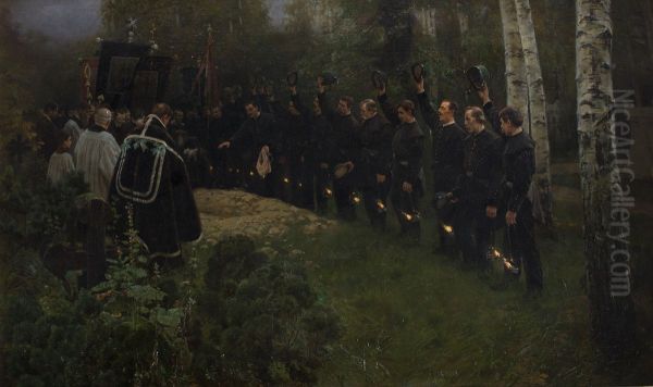 Miner's Funeral - view 1