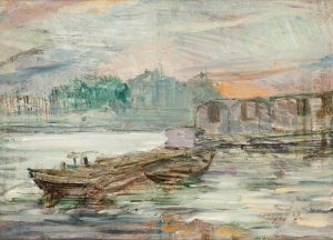 Barges on the Seine by Stanislaw Wyspianski