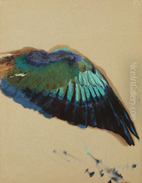 Study of a Wing - Study of a Fgure of "Inspiration" from the Curtain for the Municipal Theater in Lviv - view 1