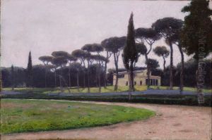 Villa Borghese in Rome by Aleksander Gierymski