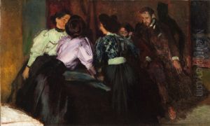 Sketch to the Painting "Conversation" by Jozef Mehoffer