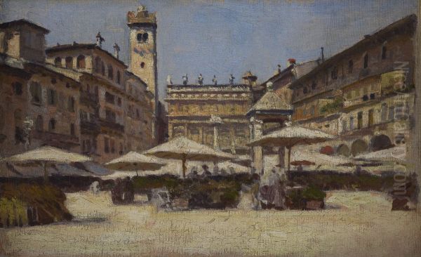 Piazza delle Erbe in Verona - view 1
