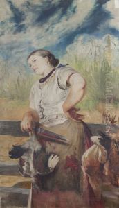 Kobieta zarzynajaca kury