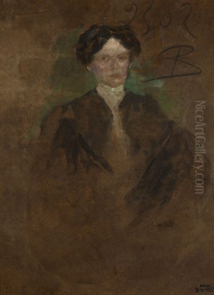 Portrait of a Woman - two-sided painting - view 1