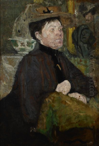Portrait of Mrs Getter - two-sided painting - view 1