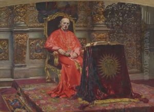 Portrait of Cardinal Sembratowicz by Aleksander Augustynowicz