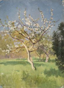 Apple-Tree in Blossom by Jan Stanislawski