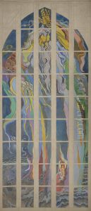 God the Father - Design to the Stained-Glass Window for the Franciscan Church in Krakow by Stanislaw Wyspianski