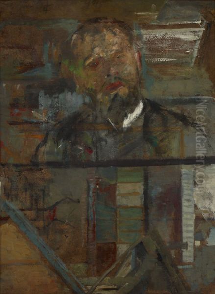 Sketch Portrait of a Man - two-sided painting - view 1