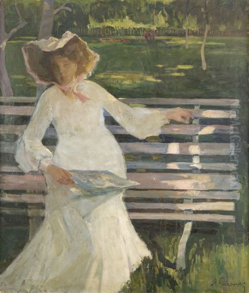 On a Bench - view 1