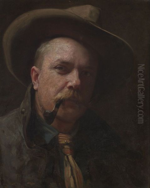 Self-Portrait in a Hat - view 1