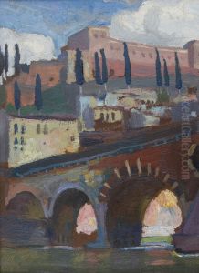 Fortress in Verona by Jan Stanislawski