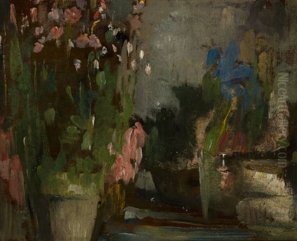 Flowers on a Terrace - view 1