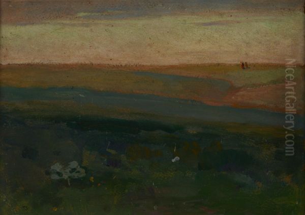 Green Steppe in the Ukraine - view 1