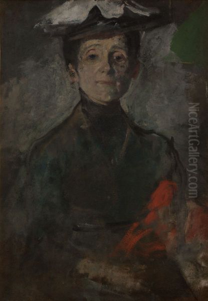 Self-Portrait with Flowers - view 1