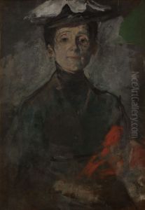 Self-Portrait with Flowers
