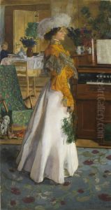 Portrait of Wife by Jozef Mehoffer