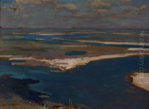 The Dnieper River in Blue