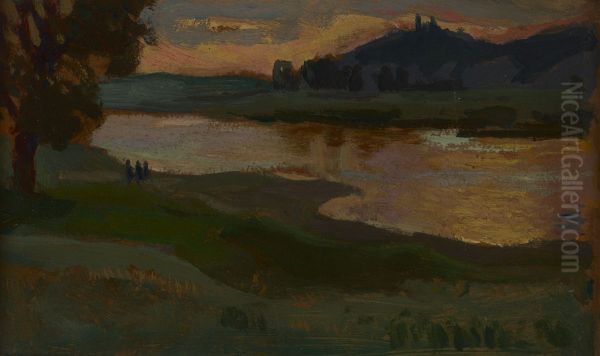Bielany at Dusk - view 1