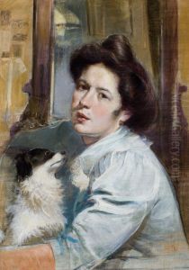 Portrait of Wife by Stanislaw Debicki