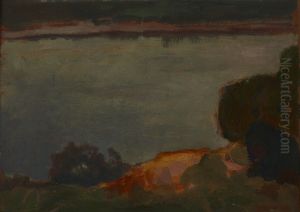 Evening at the Dnieper River by Jan Stanislawski