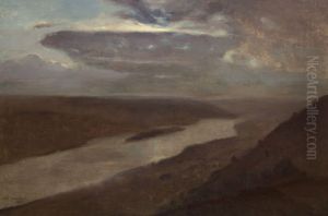 The Dniester River at Night by Jozef Chelmonski