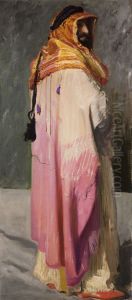 Portrait of Feliks Jasienski Dressed as a Bedouin by Leon Wyczolkowski