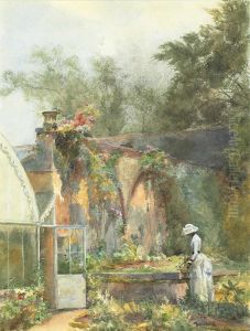 Outside The Conservatory, Kilmurry, County Cork by Mildred Anne Butler