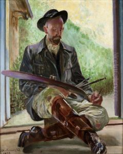 My Models - Triptych (Central Part) by Jacek Malczewski