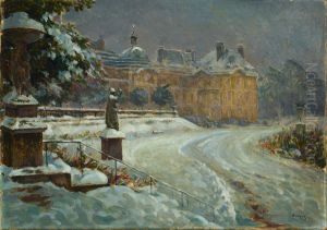 Luxembourg Palace in Snow