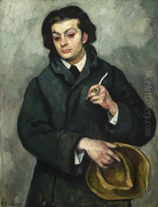 Portrait of Mojzesz Kisling by Roman Kramsztyk