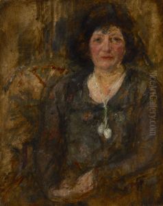 Portrait of a Lady with a Necklace by Olga Boznanska