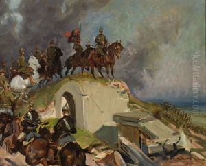 Battle Scene from the First World War by Wojciech Kossak