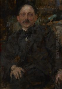 Portrait of Painter Marcin Samlicki by Olga Boznanska