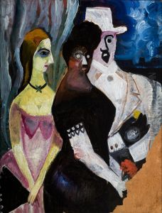 In the Box / Self-Portrait - two-sided painting