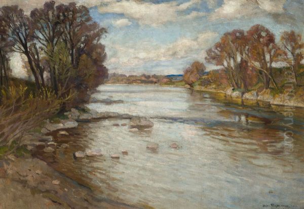 The Dunajec River at Szaflary - view 1