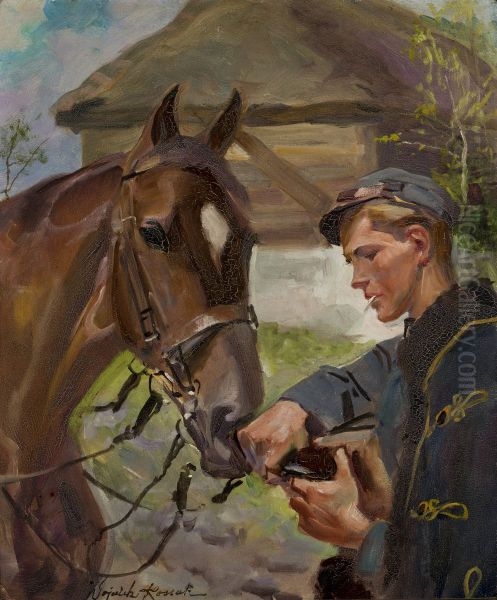 Uhlan at a Horse - view 1