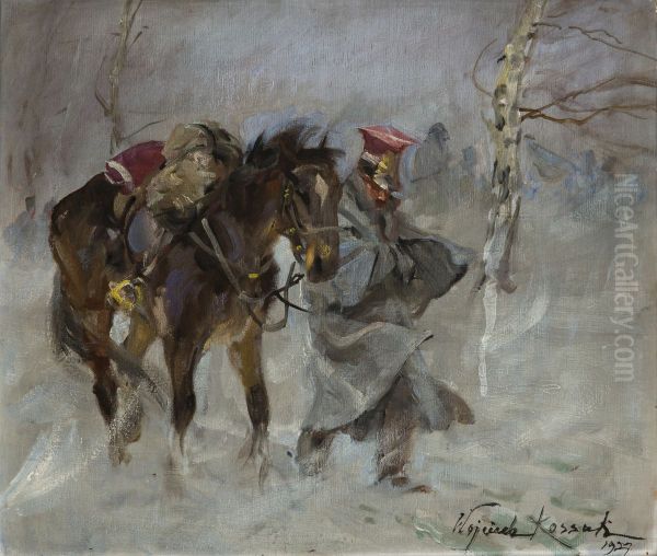 Uhlan Leading a Horse - view 1