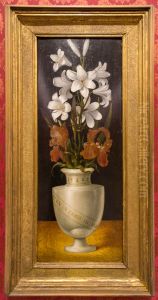 Vase mit Lilien und Iris