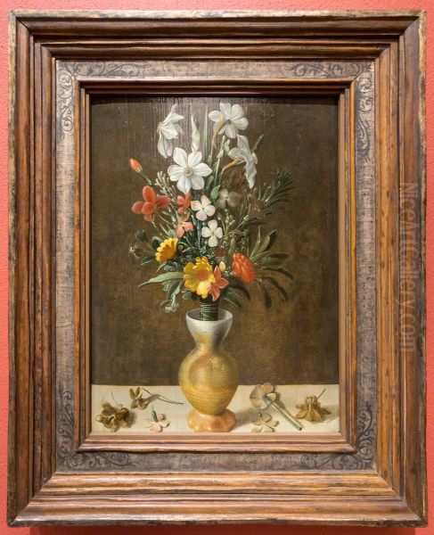 Blumenstrauss in Tonvase - view 1