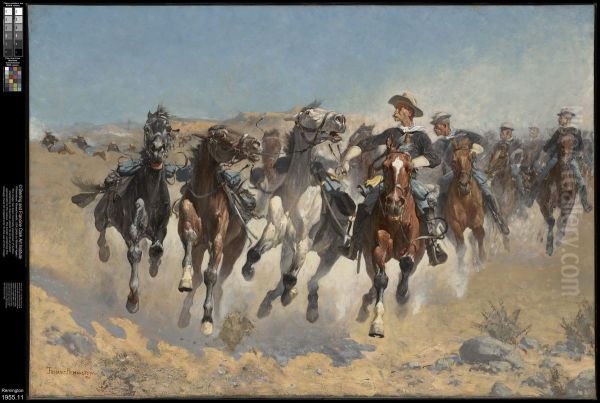 The Fourth Troopers Moving the Led Horses - view 1