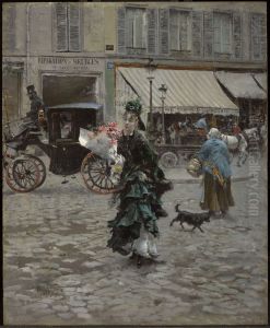 Crossing the Street by Giovanni Boldini