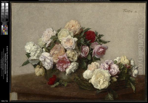 Roses in a Bowl and Dish - view 1