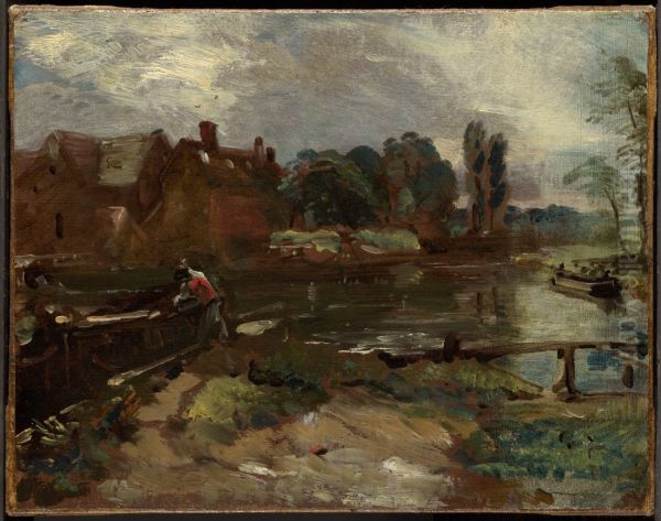 Flatford Mill from the Lock - view 1