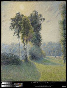 Landscape at Saint-Charles, near Gisors, Sunset by Camille Pissarro