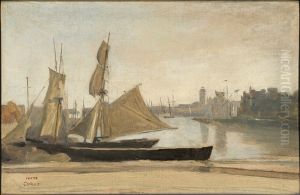 Dunkerque, Fishing Boats tied to the Wharf