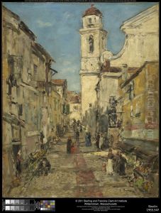 Villefranche by Eugene Louis Boudin